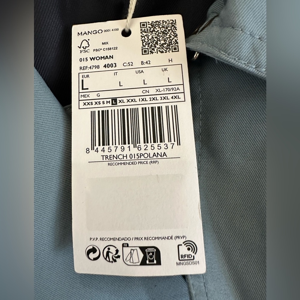 Mango Trench Coat NWT - Picture 6 of 7